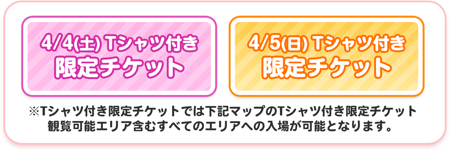 Tシャツ付き限定チケット